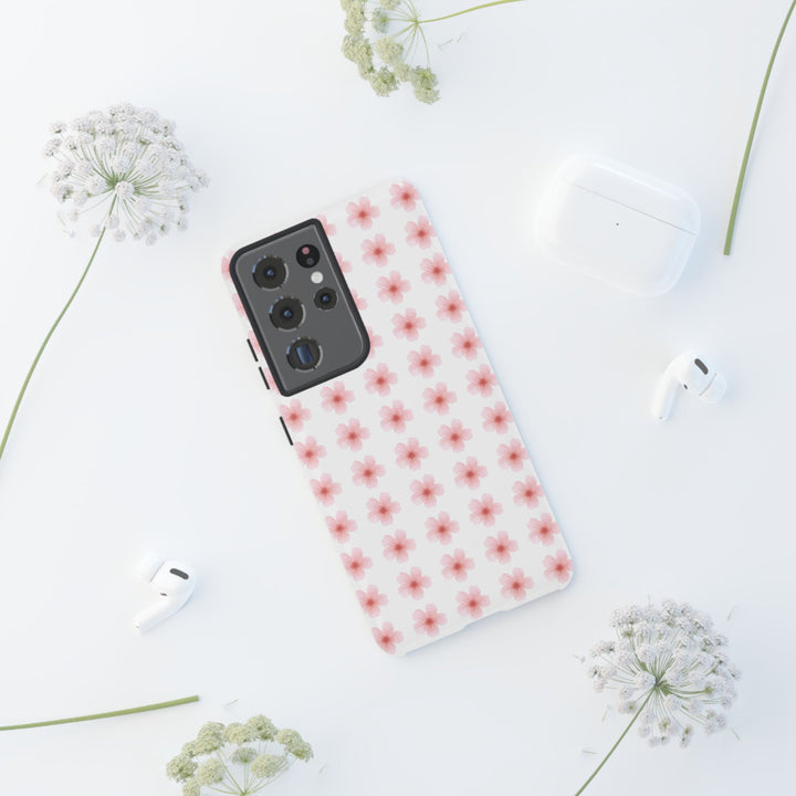 Cherry Blossom Tough Phone Case - Floral Design for Spring & Summer