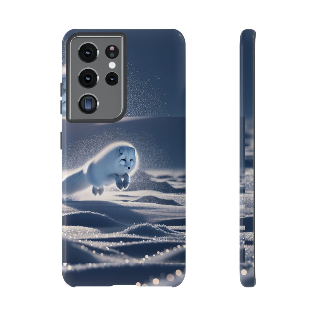Cute Arctic Fox Phone Case – Tough Protective Cover for Animal Lovers