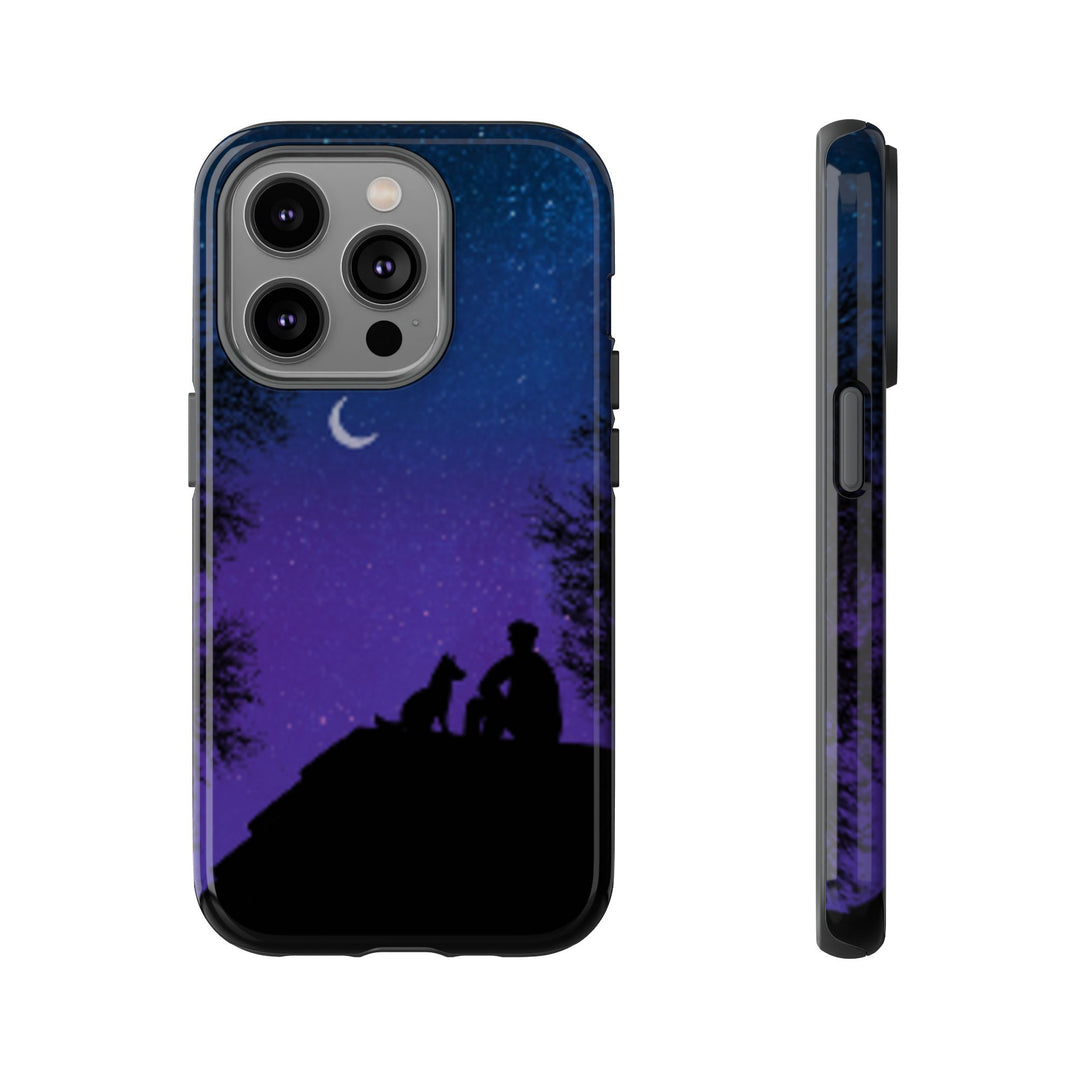 Starry Night Phone Case for Dog Lovers