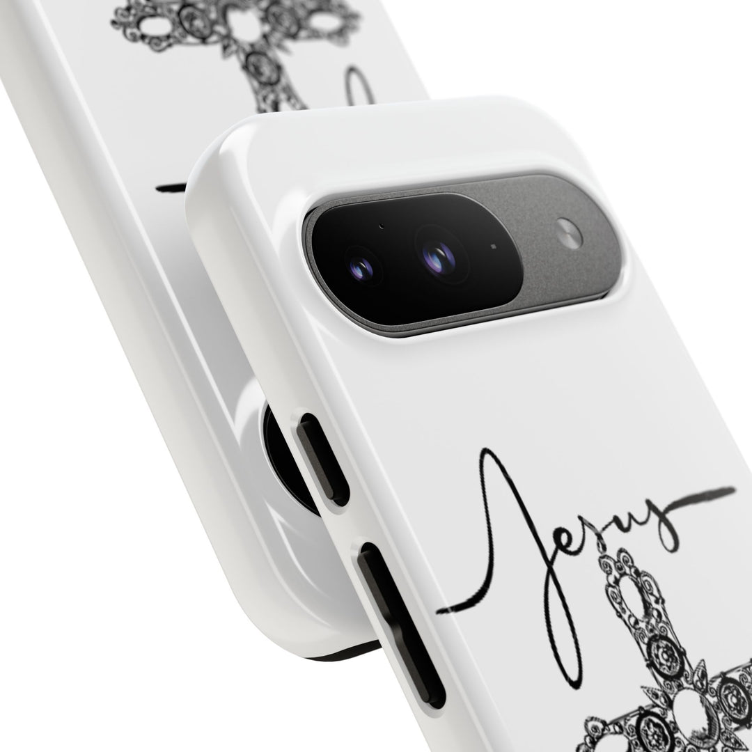 Stylish Tough Case with Jesus Design - Faith-Inspired Phone Cover, Christian Gift, Custom Phone Accessory, Unique Cell Phone Case