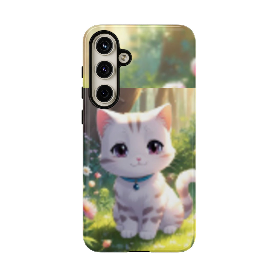 Cute Ai Cat Phone Case - Tough Protection with Floral Design for Cat Lovers