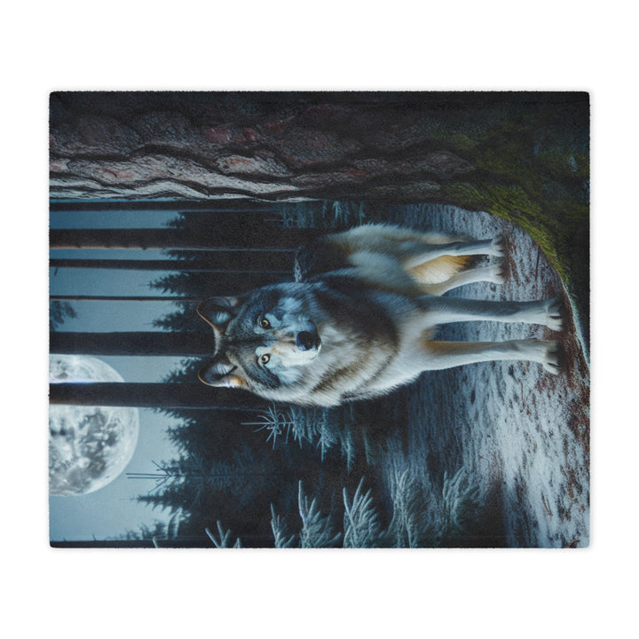 Wolf Forest Minky Blanket | Cozy Throw Blanket, Home Decor, Gift for Animal Lovers, Winter Warmth, Nature Blanket