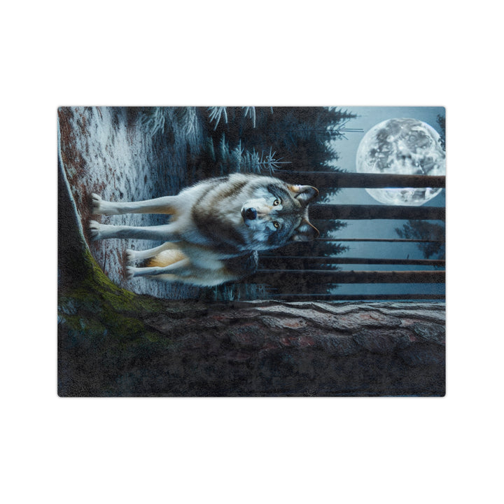 Wolf Design Velveteen Microfiber Blanket – Cozy Outdoor Aesthetic for Nature Lovers
