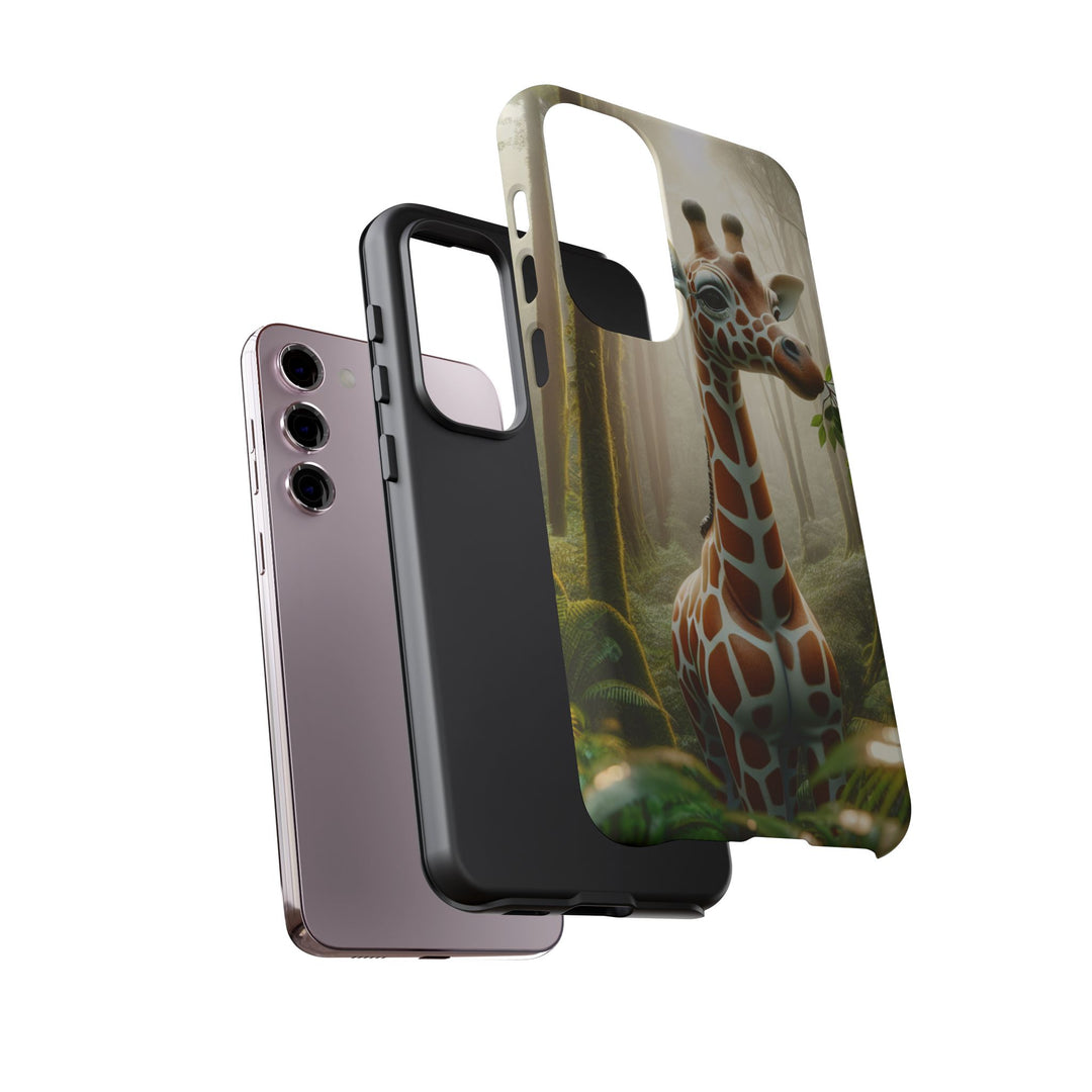 Giraffe Tough Phone Case - Cute Animal Design for Nature Lovers