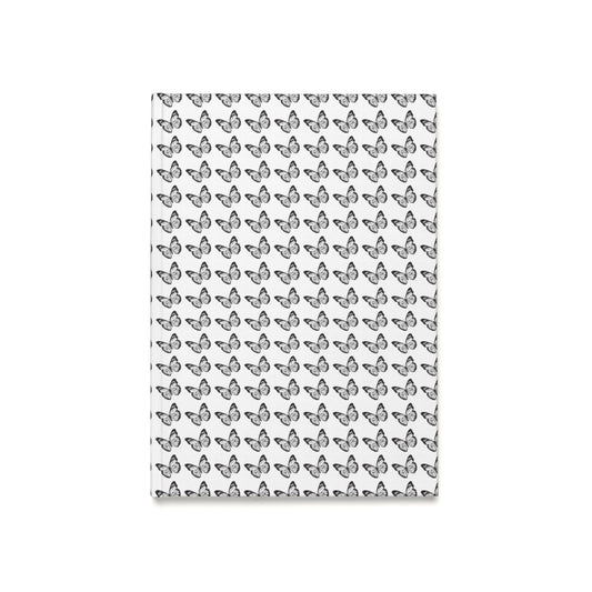 Butterfly Pattern A5 Hardcover Journal - Elegant and Inspirational Notebook for Writing and Sketching
