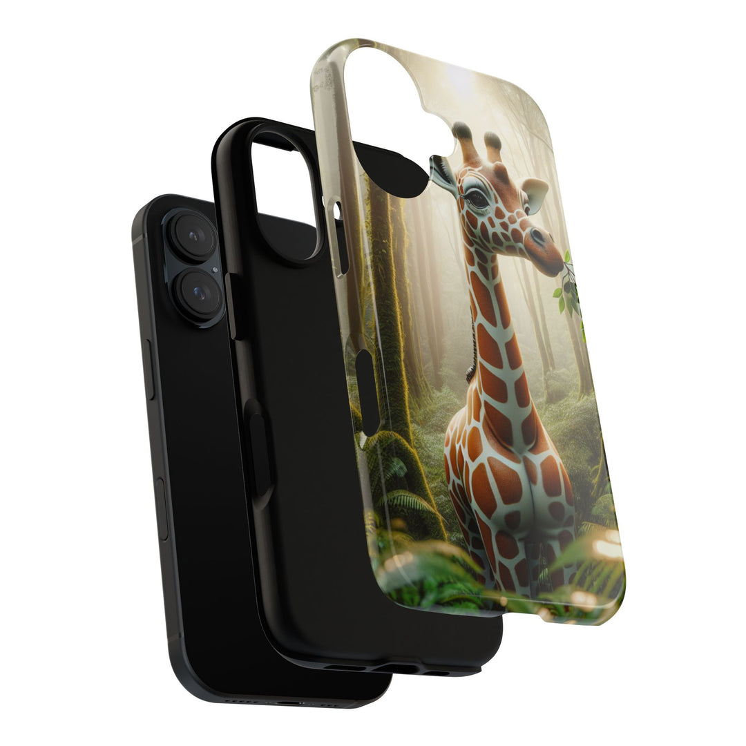 Giraffe Tough Phone Case - Cute Animal Design for Nature Lovers