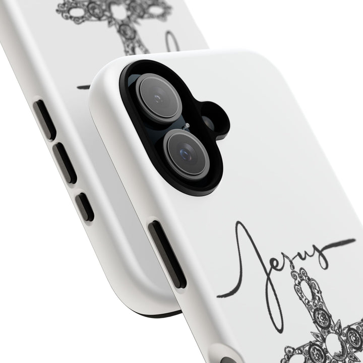 Stylish Tough Case with Jesus Design - Faith-Inspired Phone Cover, Christian Gift, Custom Phone Accessory, Unique Cell Phone Case
