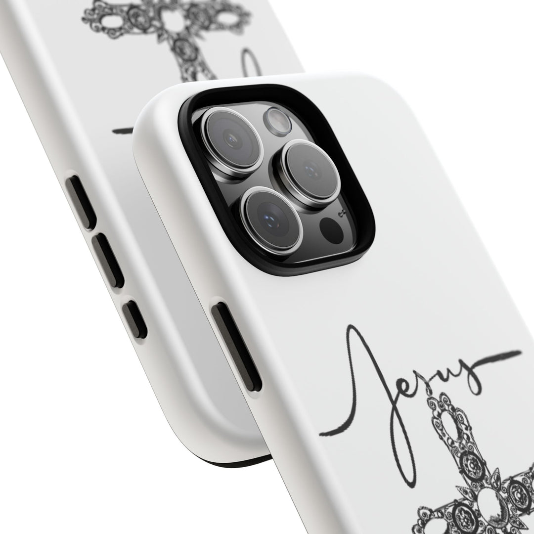 Stylish Tough Case with Jesus Design - Faith-Inspired Phone Cover, Christian Gift, Custom Phone Accessory, Unique Cell Phone Case