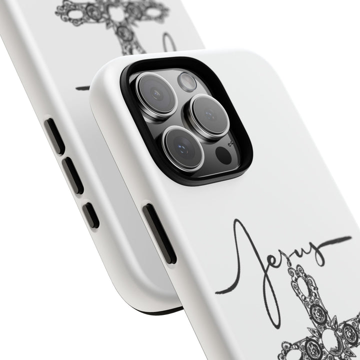 Stylish Tough Case with Jesus Design - Faith-Inspired Phone Cover, Christian Gift, Custom Phone Accessory, Unique Cell Phone Case