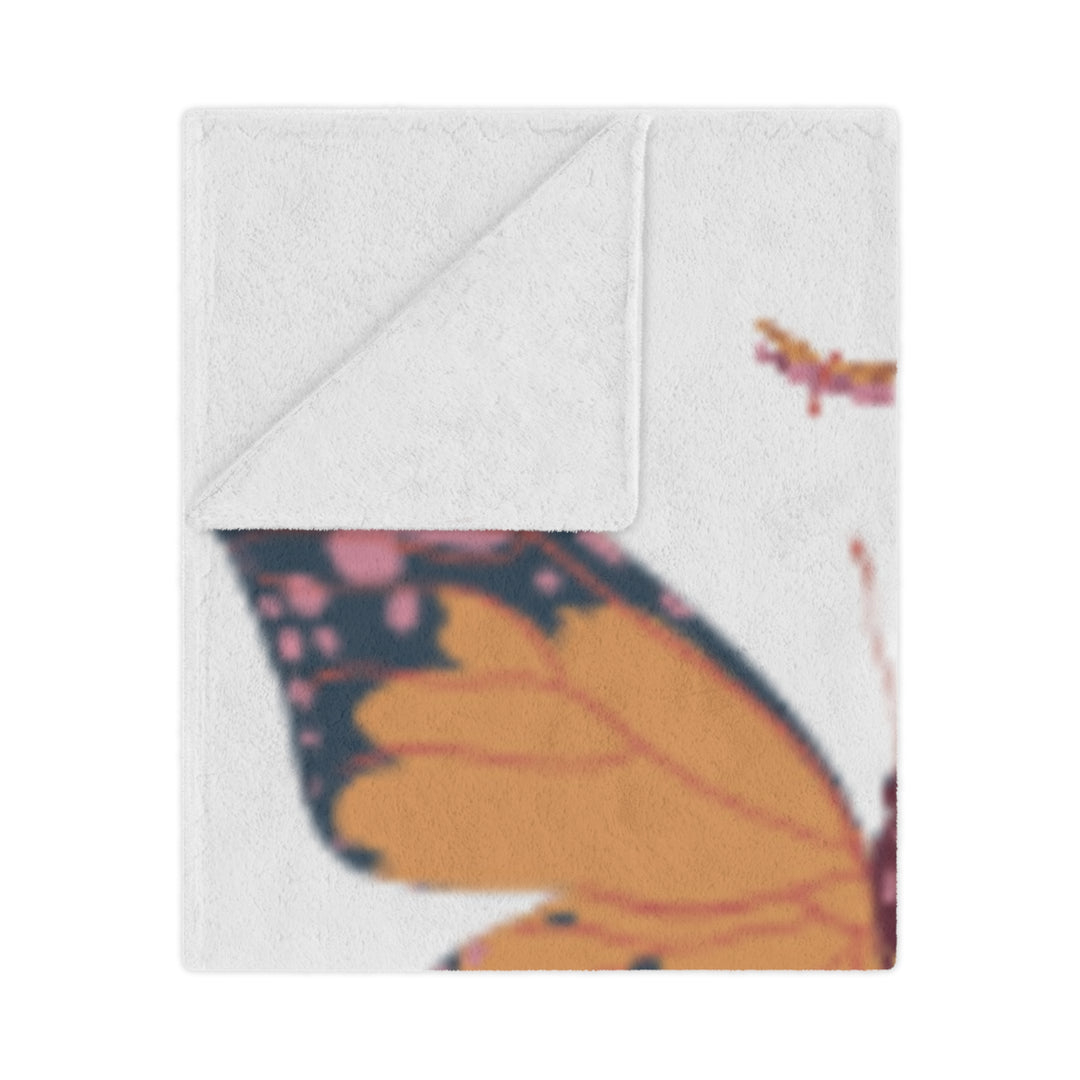Inspirational Minky Blanket - 'Secrets of Life' Butterfly & Sunflowers Design