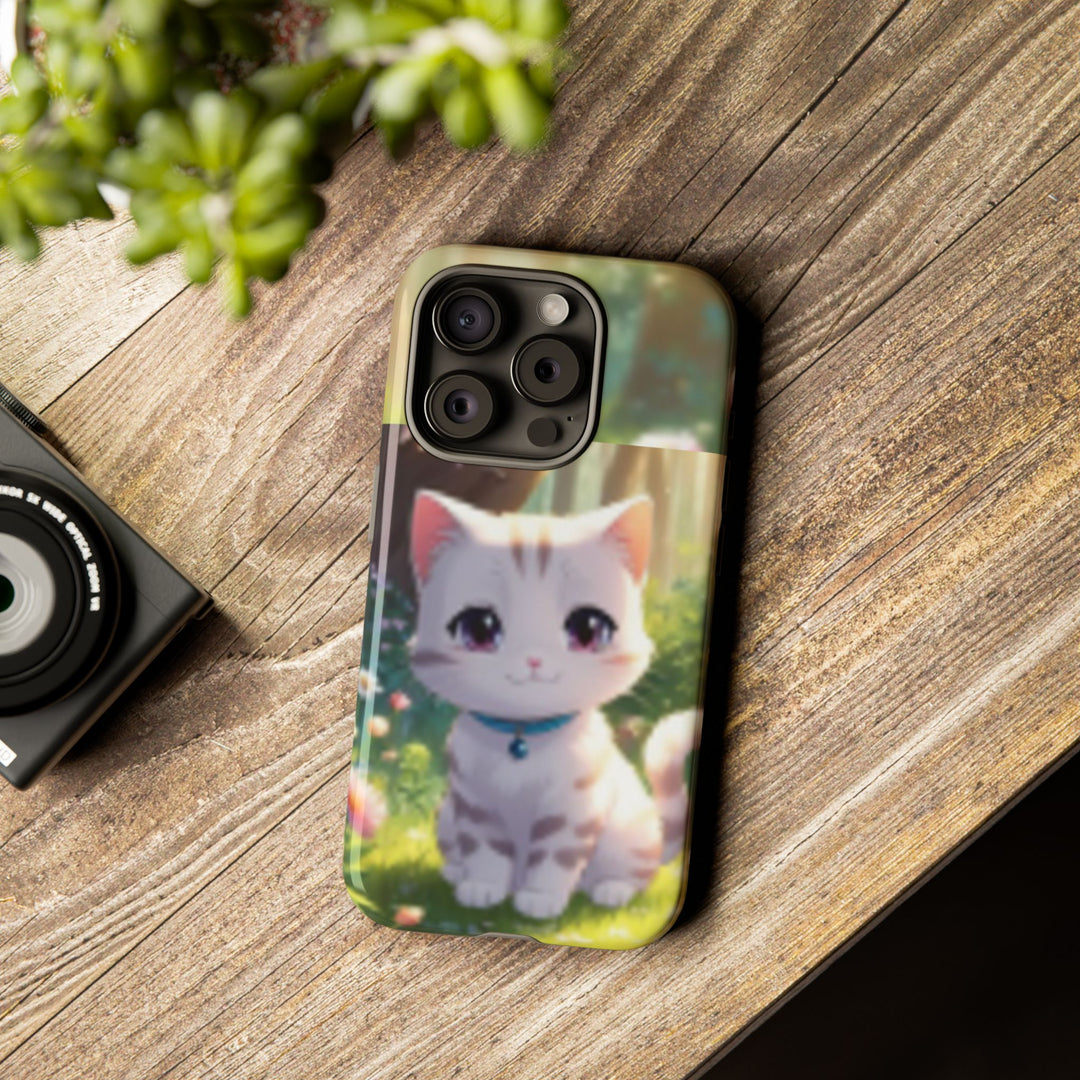 Cute Ai Cat Phone Case - Tough Protection with Floral Design for Cat Lovers