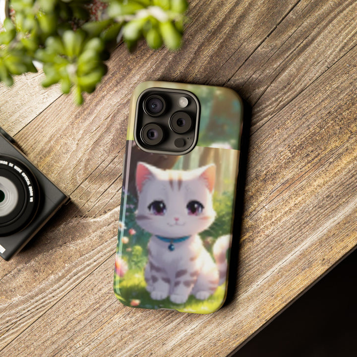 Cute Ai Cat Phone Case - Tough Protection with Floral Design for Cat Lovers