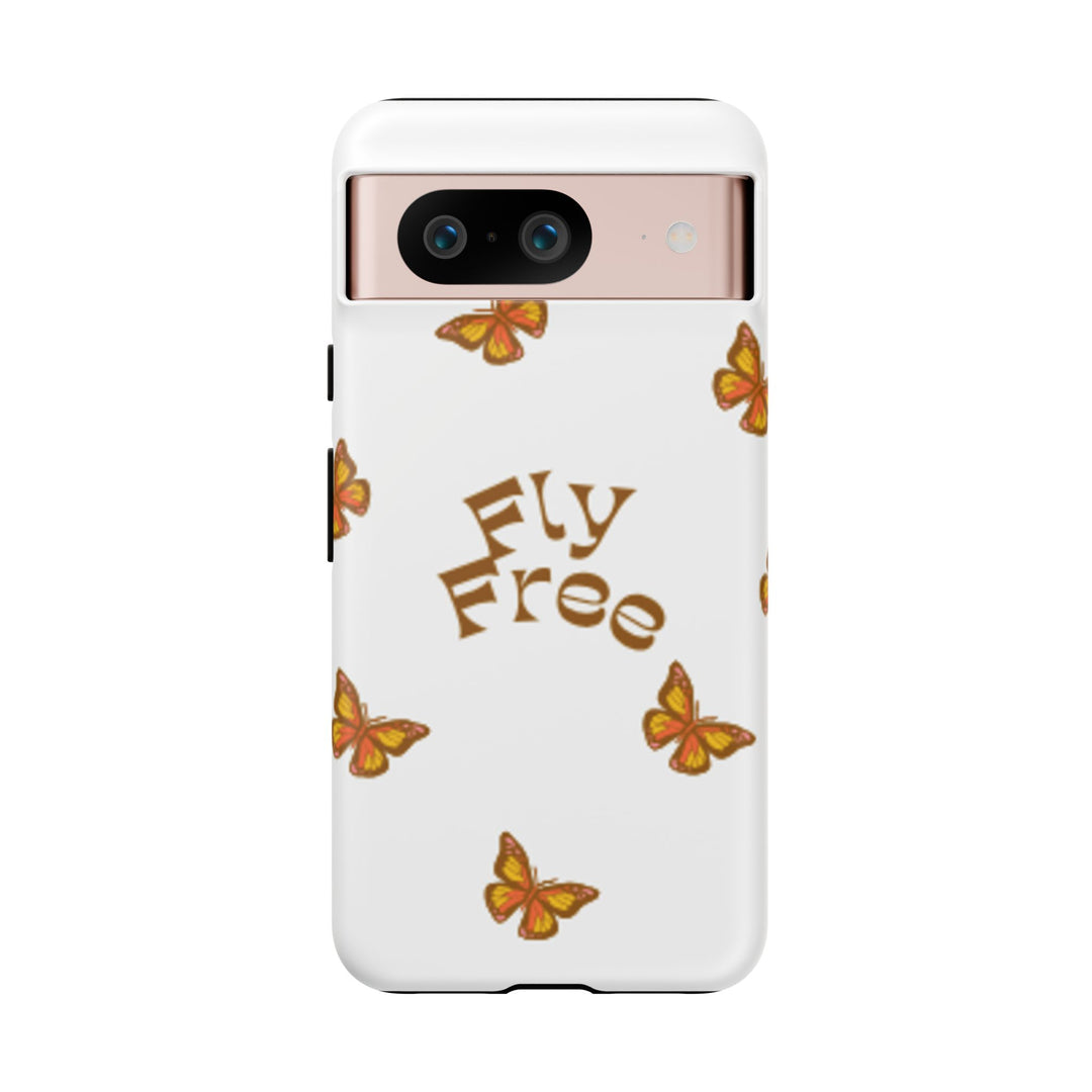 Stylish Phone Case | 'Fly Free' Butterfly Design | Unique Tough Cases