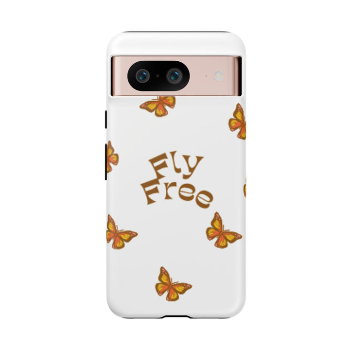 Stylish Phone Case | 'Fly Free' Butterfly Design | Unique Tough Cases