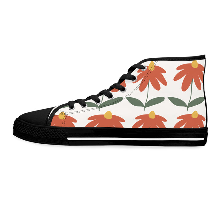 Floral Women's High Top Sneakers - Stylish & Comfortable