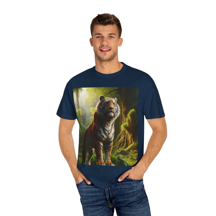 Majestic Tiger Unisex Garment-Dyed T-Shirt