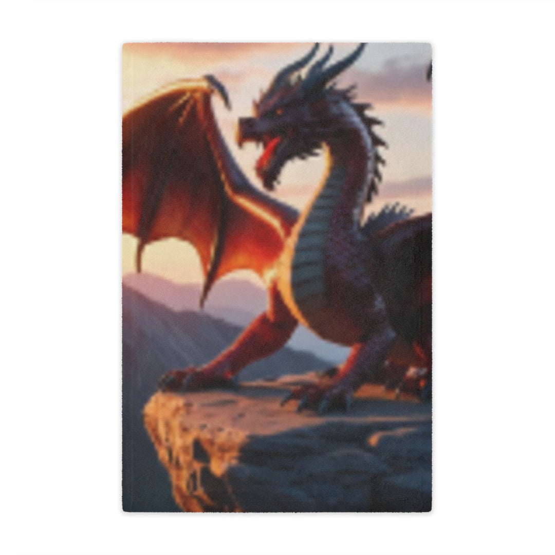 Cozy Dragon Minky Blanket - Fantasy Blanket for Kids and Adults, Perfect for Home Decor and Gift