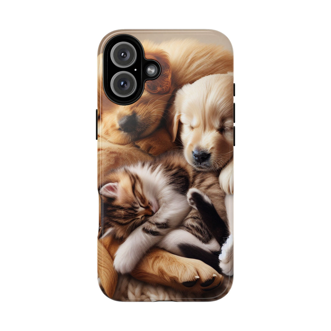 Cute Pets Phone Case - Adorable Dog and Cat Design for Animal Lovers