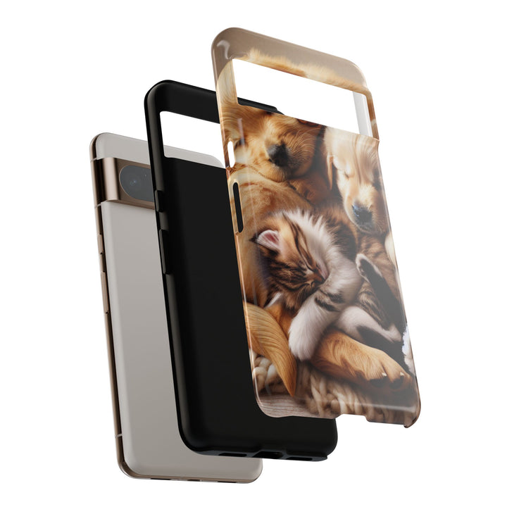 Cute Pets Phone Case - Adorable Dog and Cat Design for Animal Lovers
