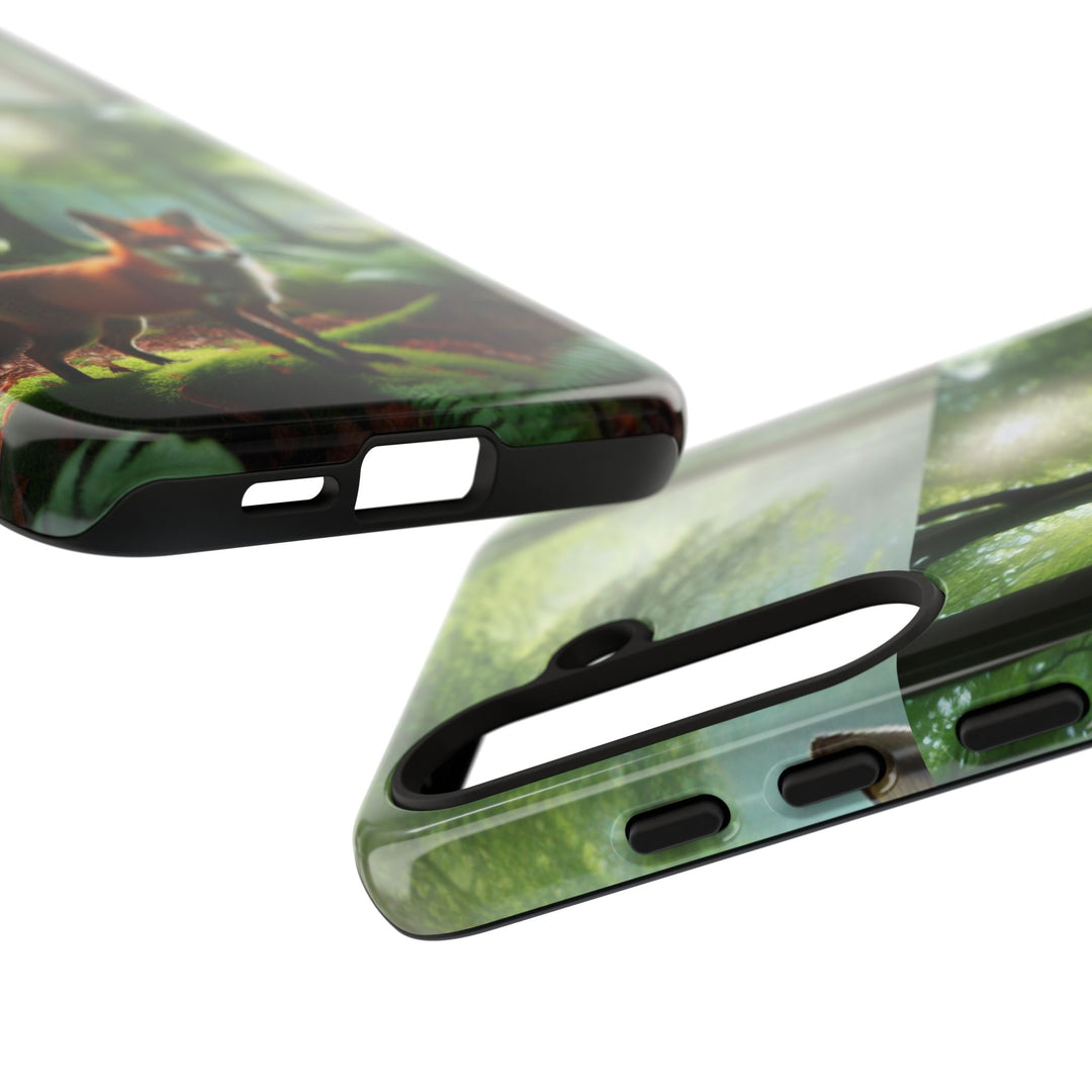 Nature-Inspired Tough Case with Fox Design