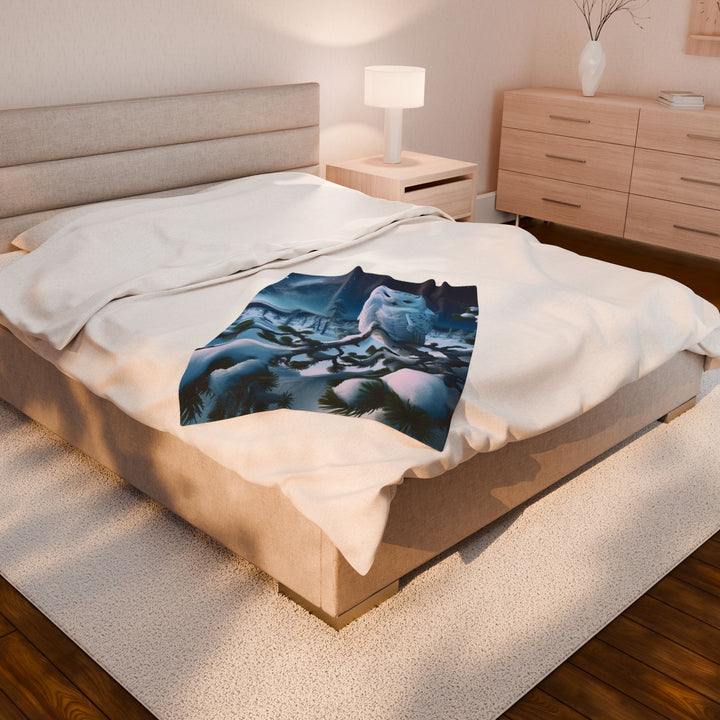 Velveteen Plush Blanket Owl Blanket