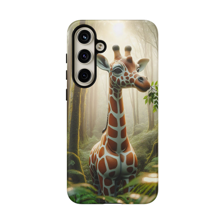 Giraffe Tough Phone Case - Cute Animal Design for Nature Lovers
