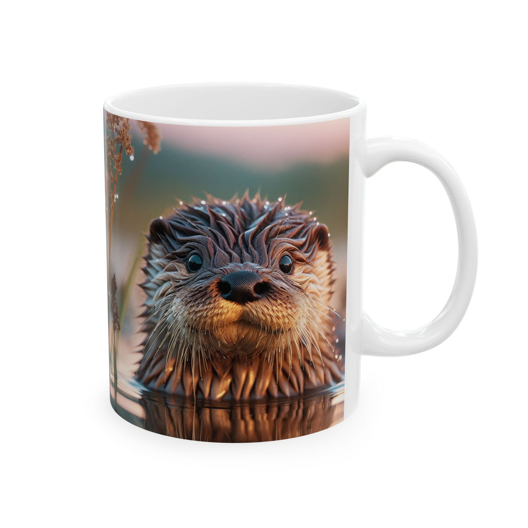 Adorable Otter Ceramic Mug – Perfect Gift for Animal Lovers