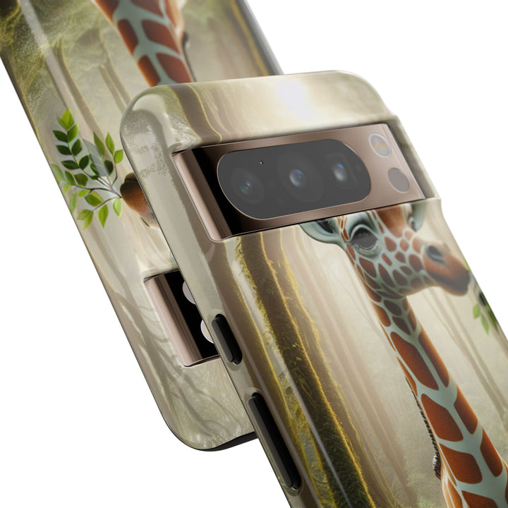 Giraffe Tough Phone Case - Cute Animal Design for Nature Lovers