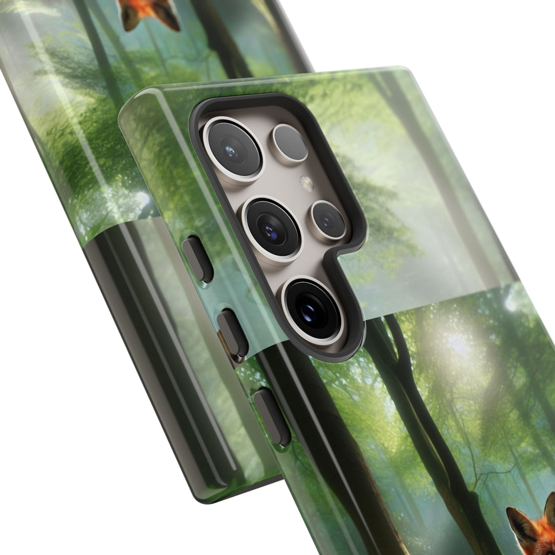 Nature-Inspired Tough Case with Fox Design