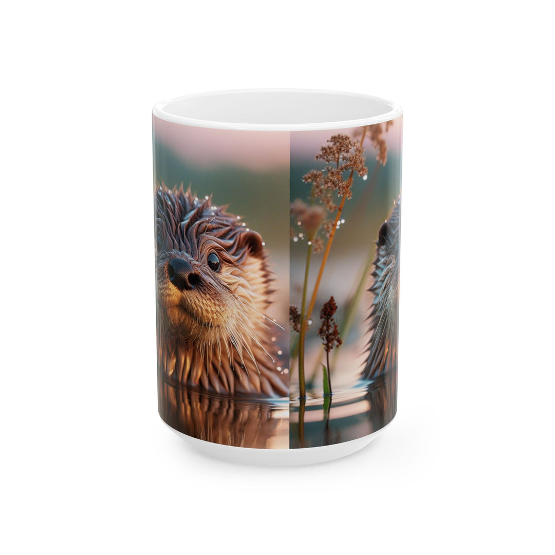 Adorable Otter Ceramic Mug – Perfect Gift for Animal Lovers