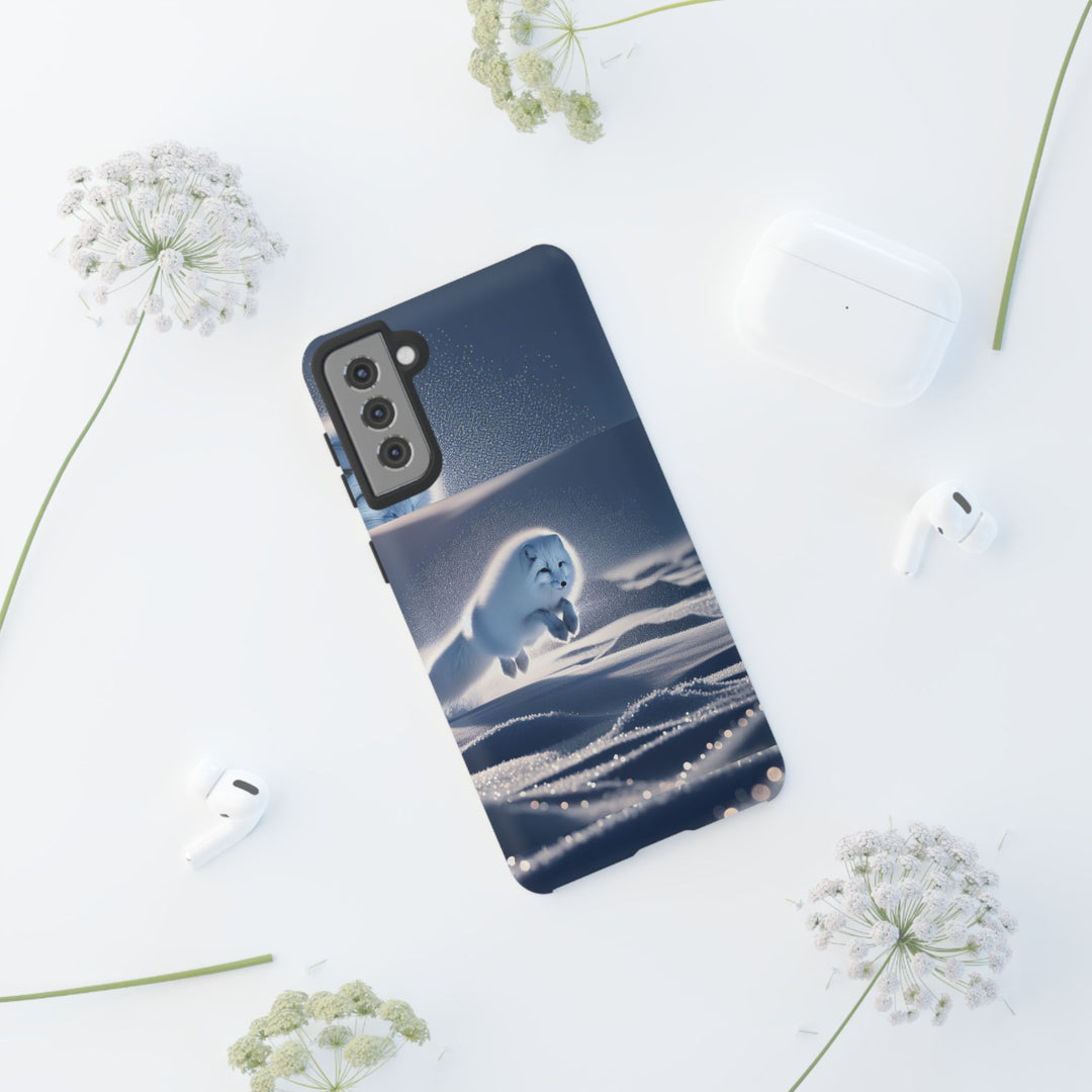 Cute Arctic Fox Phone Case – Tough Protective Cover for Animal Lovers