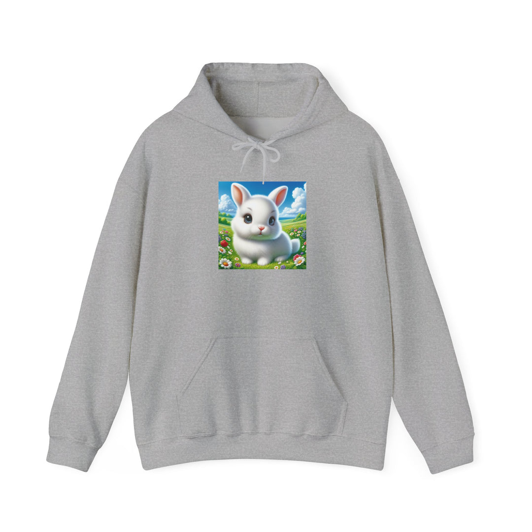 Cute Bunny Hooded Sweatshirt for Animal Lovers, Cozy Apparel for Spring, Easter Gift, Gift for Kids, Casual Wear