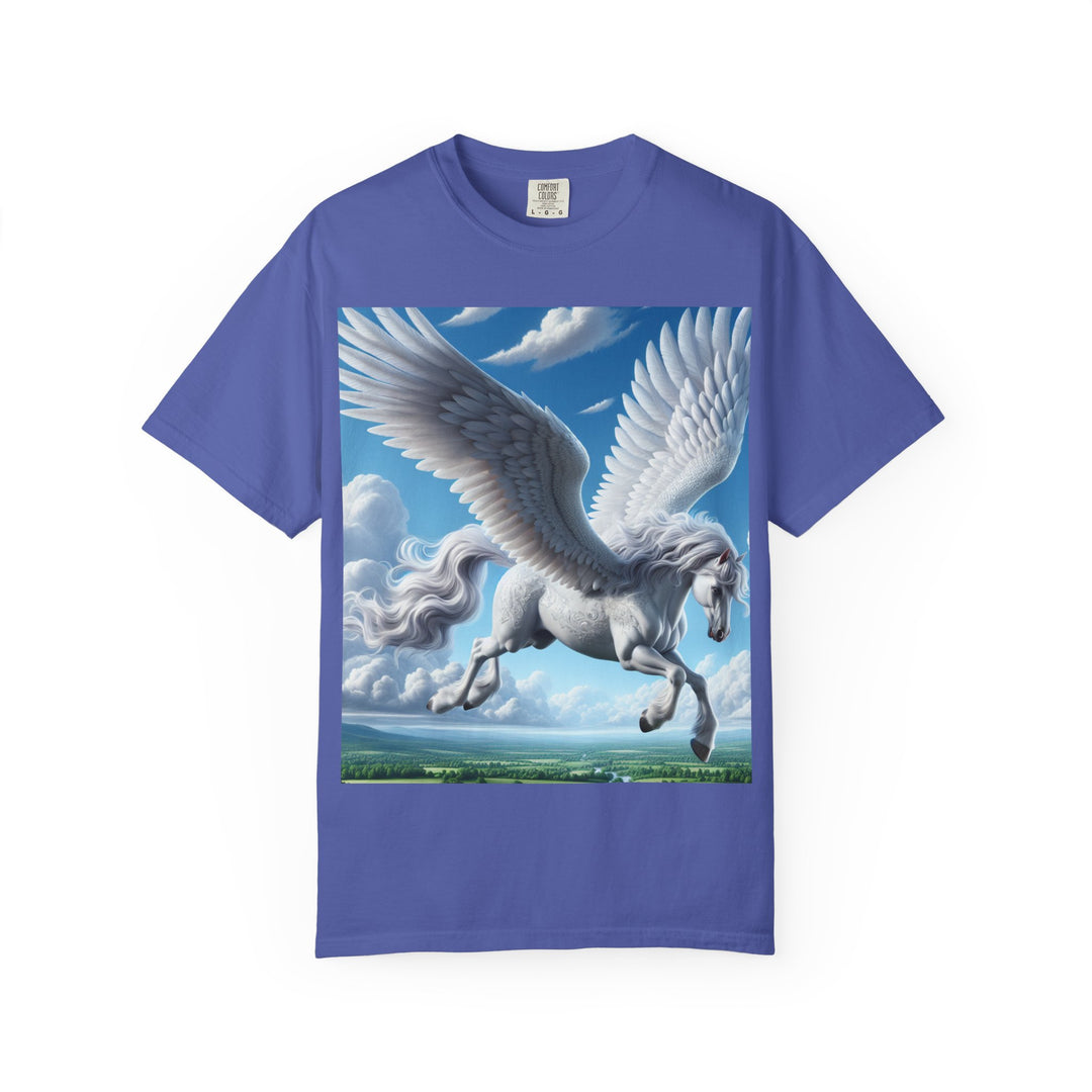 Mythical Pegasus Unisex Garment-Dyed T-shirt | Dreamy Fantasy Art Tee