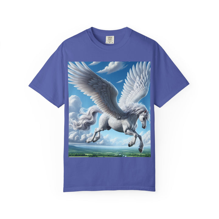 Mythical Pegasus Unisex Garment-Dyed T-shirt | Dreamy Fantasy Art Tee