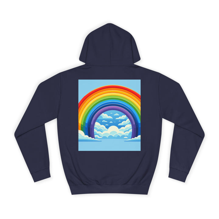 Unisex Love is Love Hoodie - Rainbow College Sweatshirt for Pride, LGBTQ+, Everyday Wear, Gift, Casual Style