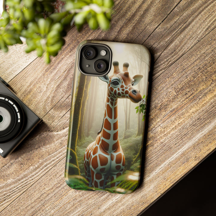 Giraffe Tough Phone Case - Cute Animal Design for Nature Lovers