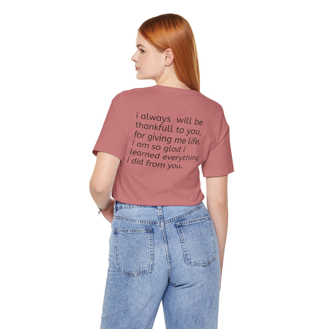 Love You Mom Short Sleeve Tee - Thankful Gift for Mother's Day