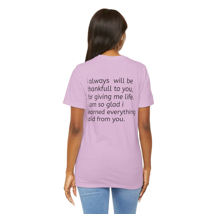 Love You Mom Short Sleeve Tee - Thankful Gift for Mother's Day
