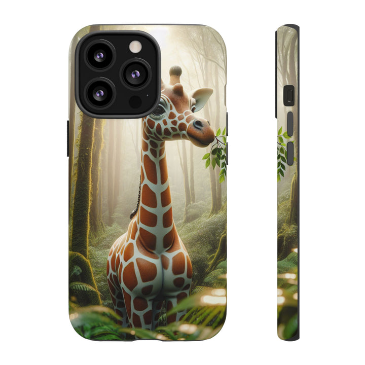 Giraffe Tough Phone Case - Cute Animal Design for Nature Lovers
