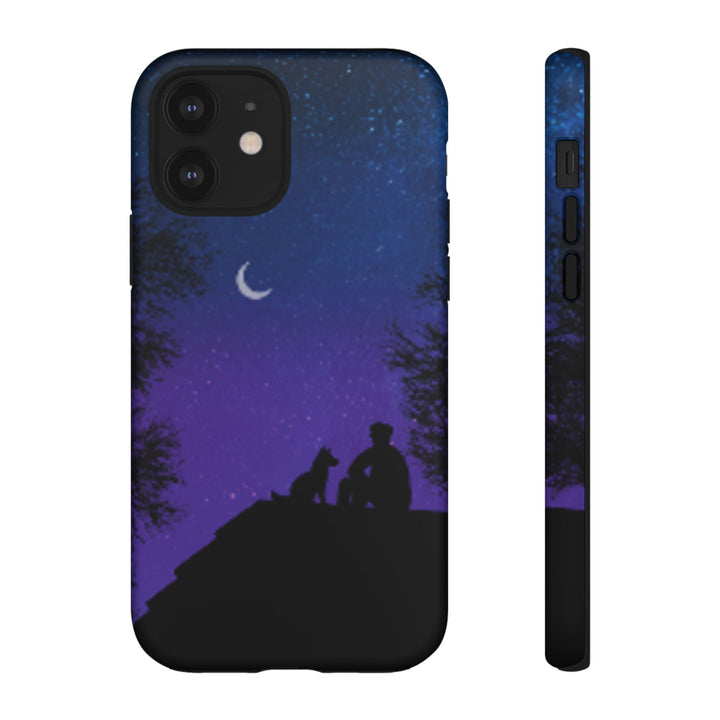 Starry Night Phone Case for Dog Lovers