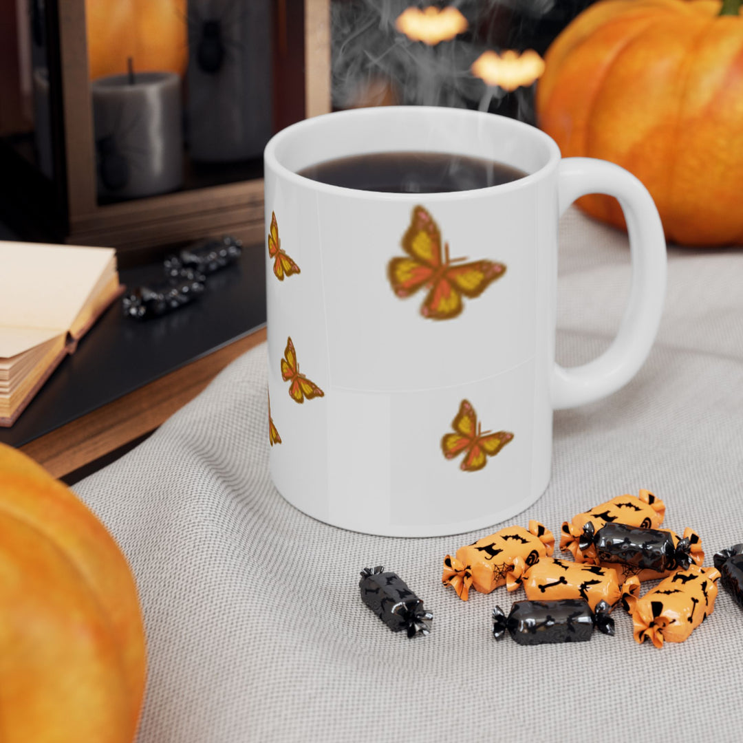 Fly Free Butterfly Ceramic Mug - Inspiring Coffee Cup for Nature Lovers