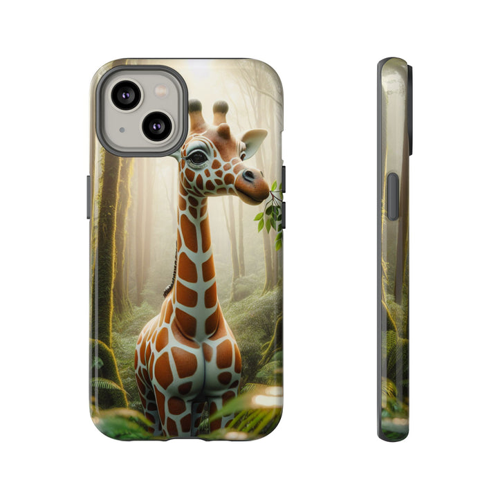 Giraffe Tough Phone Case - Cute Animal Design for Nature Lovers