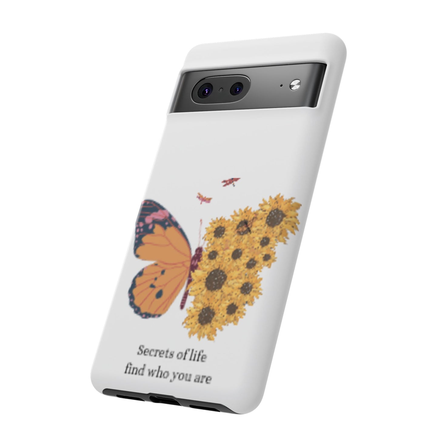 Butterfly & Sunflower Phone Case - "Secrets of Life" Design