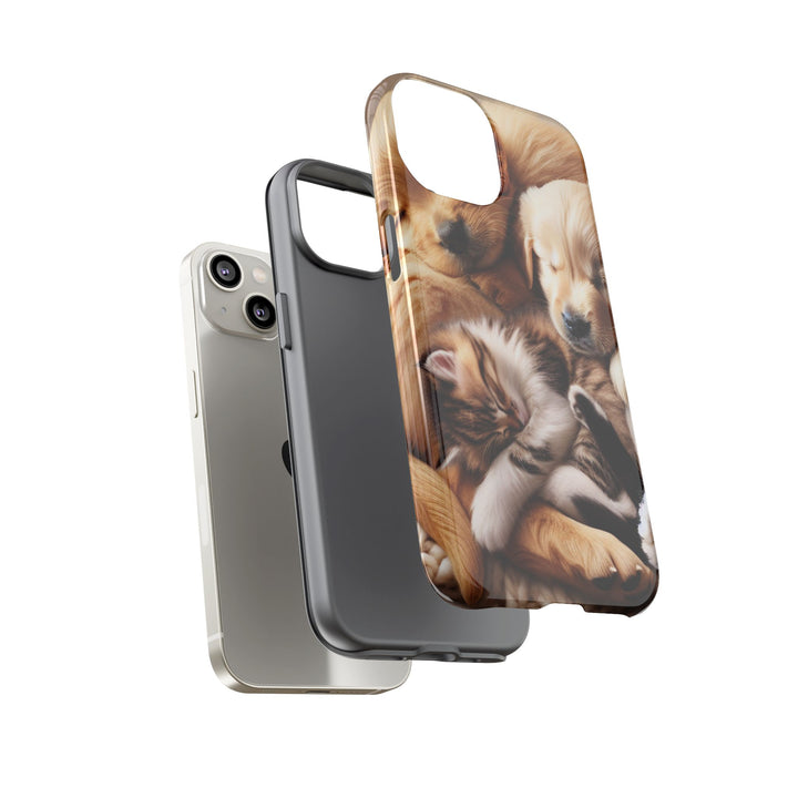 Cute Pets Phone Case - Adorable Dog and Cat Design for Animal Lovers