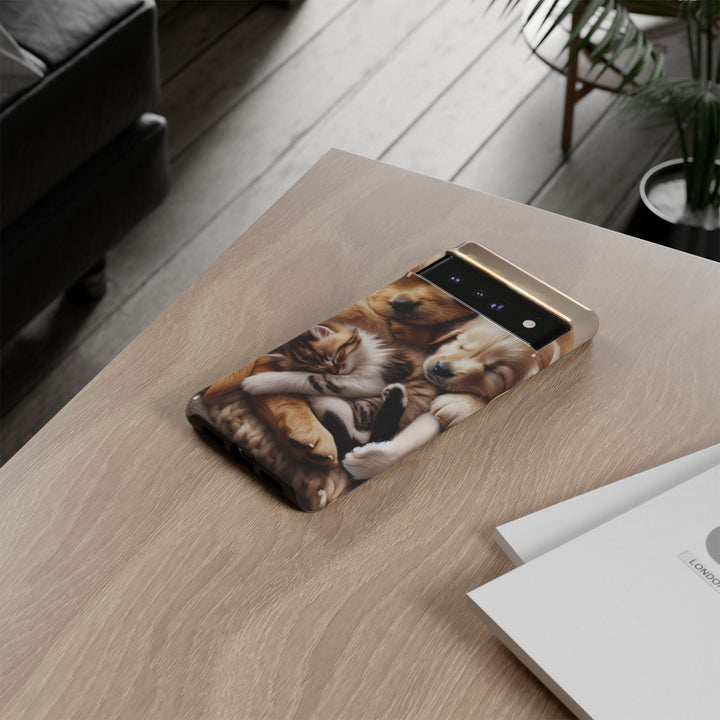 Cute Pets Phone Case - Adorable Dog and Cat Design for Animal Lovers