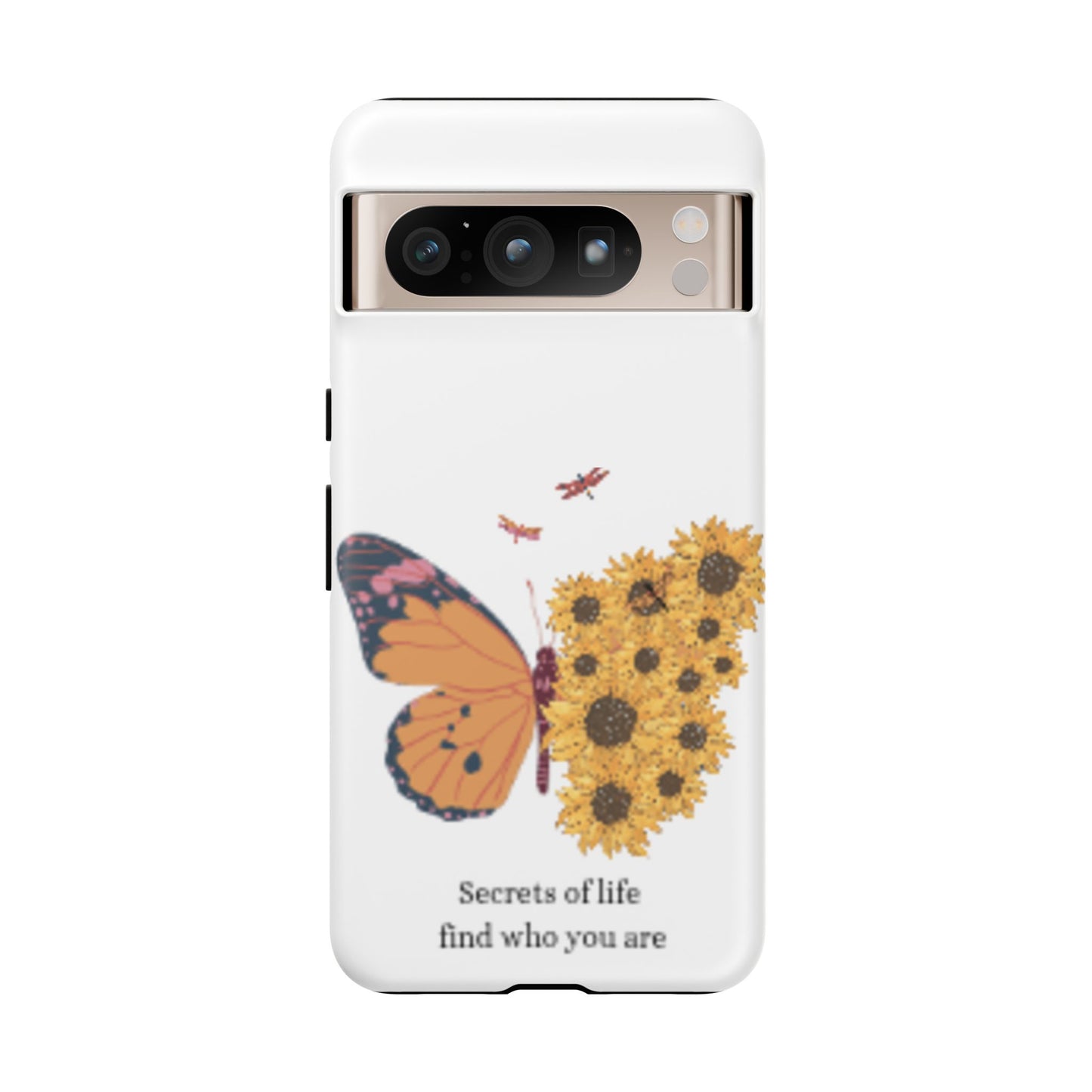 Butterfly & Sunflower Phone Case - "Secrets of Life" Design