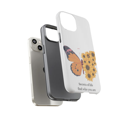 Butterfly & Sunflower Phone Case - "Secrets of Life" Design