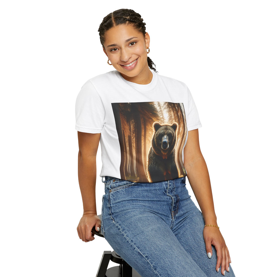 Nature-Inspired Bear Graphic Unisex T-Shirt