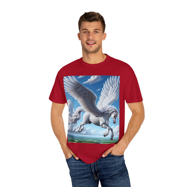 Mythical Pegasus Unisex Garment-Dyed T-shirt | Dreamy Fantasy Art Tee
