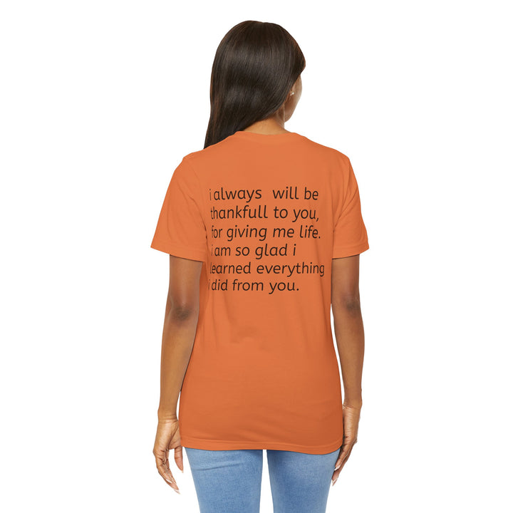 Love You Mom Short Sleeve Tee - Thankful Gift for Mother's Day